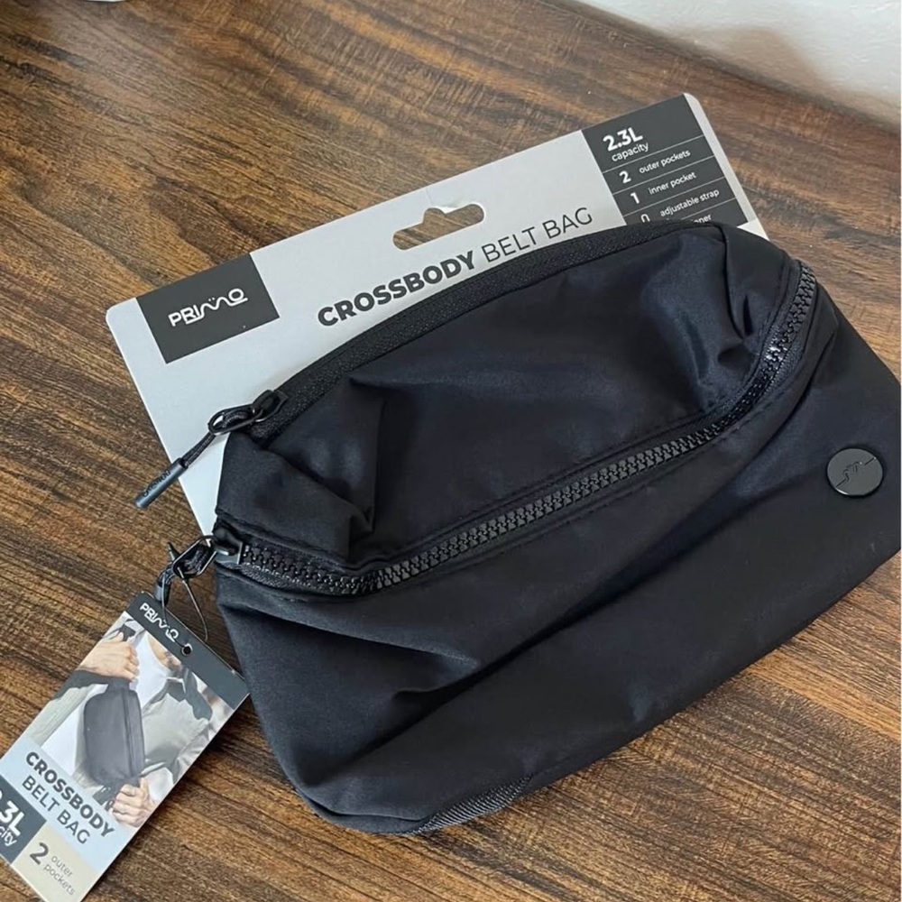 Black Crossbody Belt Bag